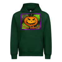 Forest Green happy halloween jack o' lantern pumpkin Urban Hoodie - Jasminsmagicworld