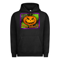 Pigment Black happy halloween jack o' lantern pumpkin Urban Hoodie - Jasminsmagicworld