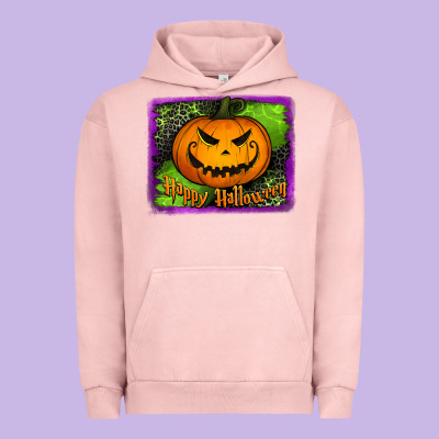 Happy Halloween Jack O' Lantern Pumpkin Urban Hoodie Designed By Jasminsmagicworld