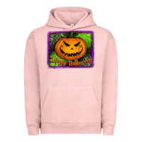 Pigment Salmon happy halloween jack o' lantern pumpkin Urban Hoodie - Jasminsmagicworld