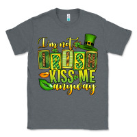 Charcoal Heather St. Patrick's I am not irish kiss me anyway Classic Tee - OliviaCreatesArt