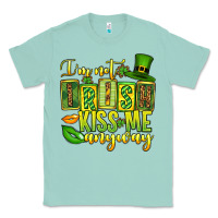 Seafoam St. Patrick's I am not irish kiss me anyway Classic Tee - OliviaCreatesArt