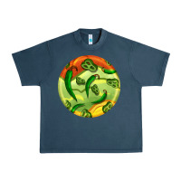 Midnight Navy hispanic heritage month round earrings 1 Urban Heavy Tee - BundleAndBundleShop