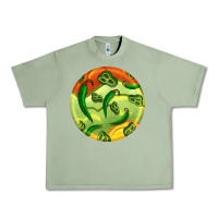Oil Green hispanic heritage month round earrings 1 Urban Heavy Tee - BundleAndBundleShop