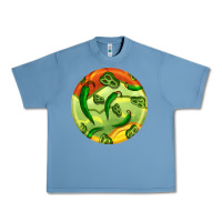 Pebble Blue hispanic heritage month round earrings 1 Urban Heavy Tee - BundleAndBundleShop