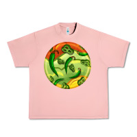 Salmon hispanic heritage month round earrings 1 Urban Heavy Tee - BundleAndBundleShop