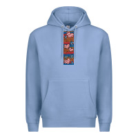 Colony Blue usa flag and cross penwraps 1 Premium Hoodie - Artiststas