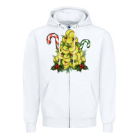 White Lightning Softball Christmas Tree Zipper Hoodie - RanaPortraitStore