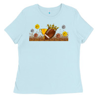 Baby Blue winner cup american football libbey glass Ladies Tee - BundleAndBundleShop