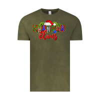 Vintage Olive Christmas Grandma Claus Vintage Tee - FaDigitalArtStudio