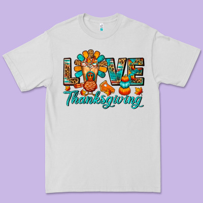 Love Thanksgiving Gobble And Frappe Premium Tee Designed By Fadigitalartstudio