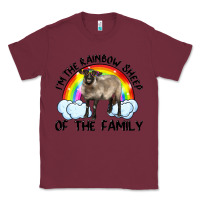 Burgundy i'm the rainbow sheep of the family suffolk sheep black face sheep Classic Tee - Artiststas