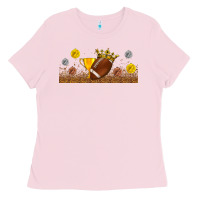 Bubblegum Pink winner cup american football libbey glass Ladies Tee - BundleAndBundleShop
