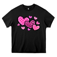 Black love hearts Heavy Core Tee - OliviaCreatesArt