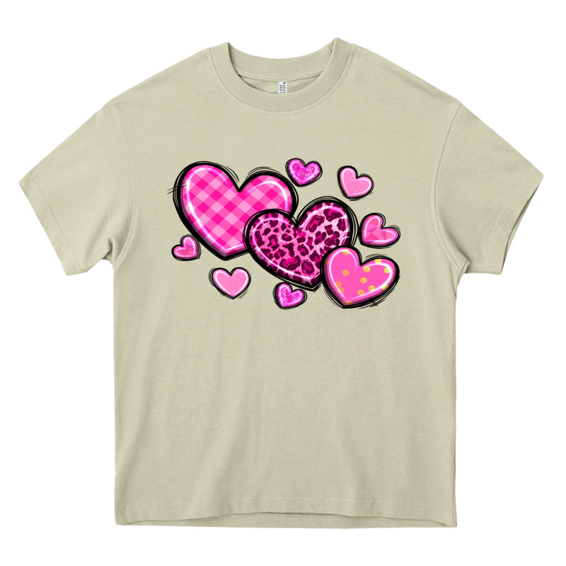 Love Hearts Heavy Core Tee by OliviaCreatesArt | Teevron