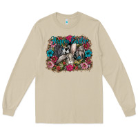 Mushroom Happy Easter Long Sleeve Tee - CowhideDigitalArt
