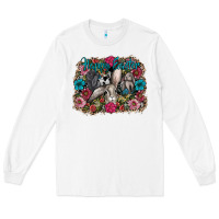 White Happy Easter Long Sleeve Tee - CowhideDigitalArt