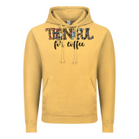 Vintage Mustard thankful for coffee Vintage Hoodie - CowhideDigitalArt