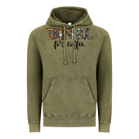 Vintage Olive thankful for coffee Vintage Hoodie - CowhideDigitalArt