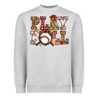 Heather Grey baseball play ball Heavyweight Sweatshirt - Jasminsmagicworld