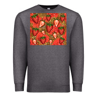 Charcoal Heather strawberries Premium Sweatshirt - Jasminsmagicworld