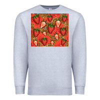 Heather Grey strawberries Premium Sweatshirt - Jasminsmagicworld