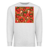Oatmeal Heather strawberries Premium Sweatshirt - Jasminsmagicworld