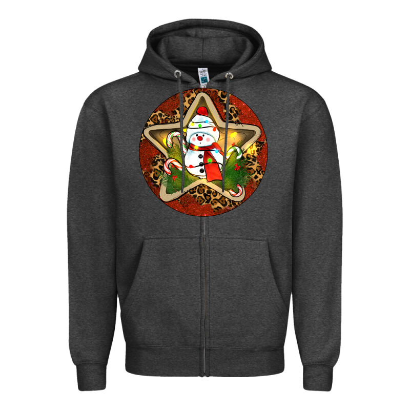 Snowman Christmas Zipper Hoodie by RanaPortraitStore | Teevron