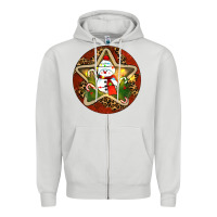 Dove Grey Snowman Christmas Zipper Hoodie - RanaPortraitStore