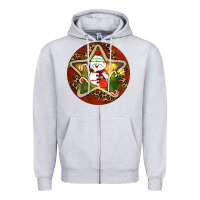 Heather Grey Snowman Christmas Zipper Hoodie - RanaPortraitStore