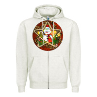 Oatmeal Heather Snowman Christmas Zipper Hoodie - RanaPortraitStore