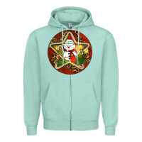 Seafoam Snowman Christmas Zipper Hoodie - RanaPortraitStore
