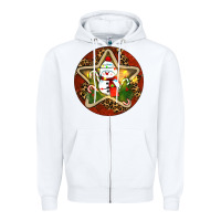 White Snowman Christmas Zipper Hoodie - RanaPortraitStore