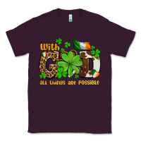 Plum with god all things are possible Classic Tee - OliviaCreatesArt
