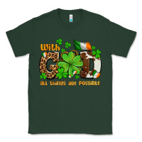 Sports Green with god all things are possible Classic Tee - OliviaCreatesArt