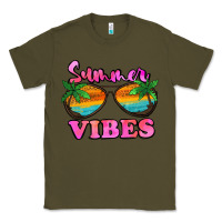 Army Green Summer Vibes Classic Tee - Jasminsmagicworld