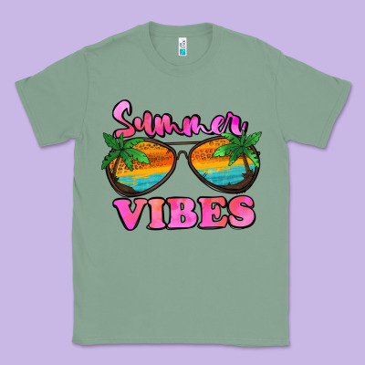Summer Vibes Classic Tee Designed By Jasminsmagicworld