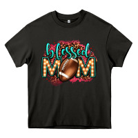 Asphalt blessed american football mom lightbulb letters Heavy Core Tee - OliviaCreatesArt