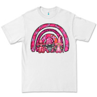 White breast cancer rainbow gnomes Premium Tee - FaDigitalArtStudio