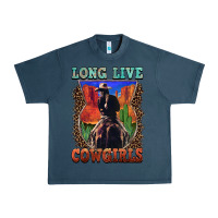 Midnight Navy long live cowgirls Urban Heavy Tee - FaDigitalArtStudio