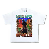 White long live cowgirls Urban Heavy Tee - FaDigitalArtStudio