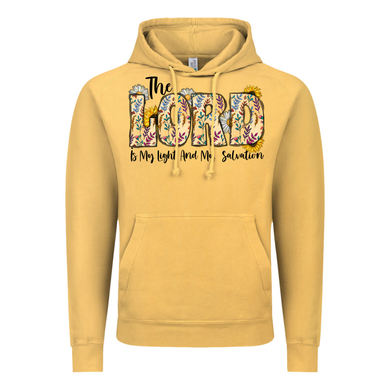 The Lord Is My Light And My Salvation Vintage Hoodie by CowhideDigitalArt | Teevron