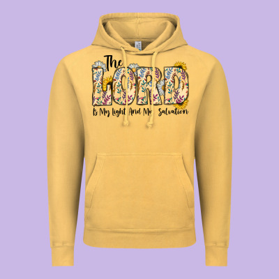 The Lord Is My Light And My Salvation Vintage Hoodie Designed By Cowhidedigitalart