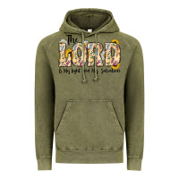 Vintage Olive the lord is my light and my salvation Vintage Hoodie - CowhideDigitalArt