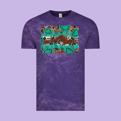 Cowhide Gemstone Leather Background Vintage Tee Designed By Fadigitalartstudio