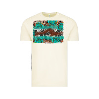 Vintage Arctic cowhide gemstone leather background Vintage Tee - FaDigitalArtStudio