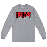 Heather Grey Hellboy Long Sleeve Tee - baoMotion