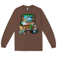 Chestnut Happy Easter Long Sleeve Tee - CowhideDigitalArt