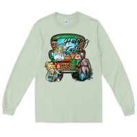 Matcha Happy Easter Long Sleeve Tee - CowhideDigitalArt