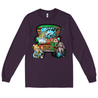 Plum Happy Easter Long Sleeve Tee - CowhideDigitalArt